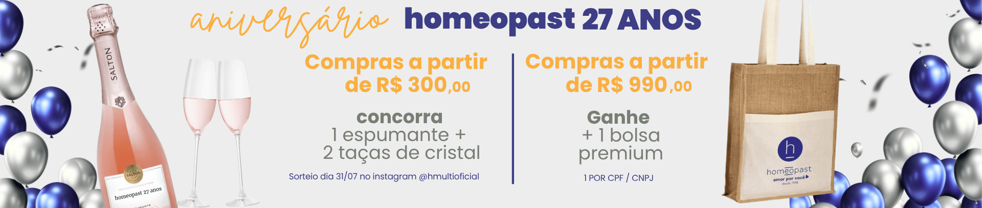 Bolsa Premium e sorteio