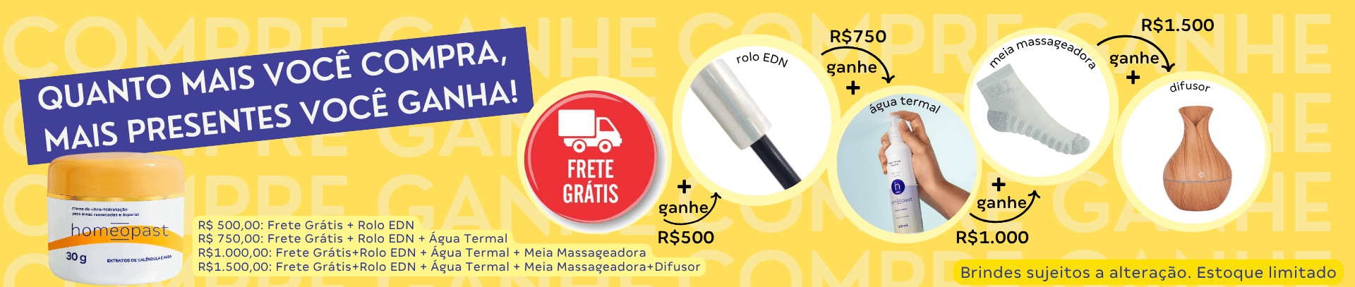 Promoção compre e ganhe