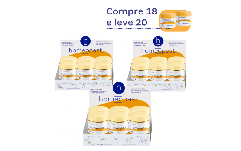 homeopast ULTRA HIDRATAÇÃO 30g - Compre 18 leve 20