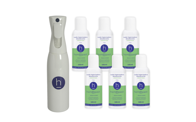 homeopast - Loção higienizadora concentrada - 6 unidades de 100ml