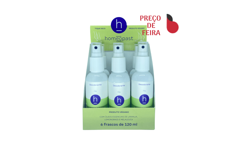 homeopast - DESODORANTE 120ml - CAIXA COM 6