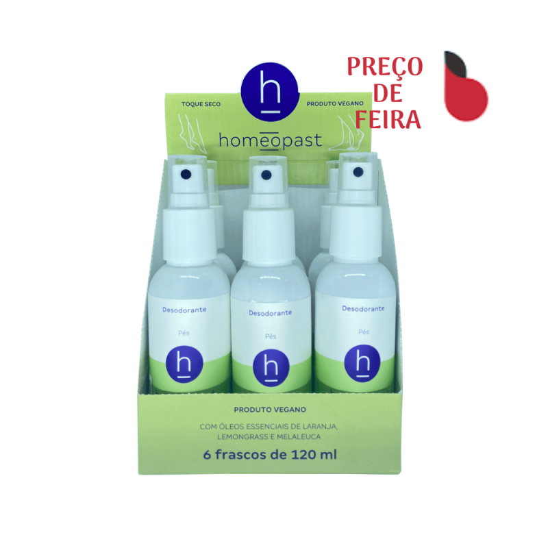 homeopast - DESODORANTE 120ml - CAIXA COM 6