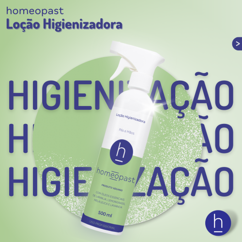 Loção higienizadora